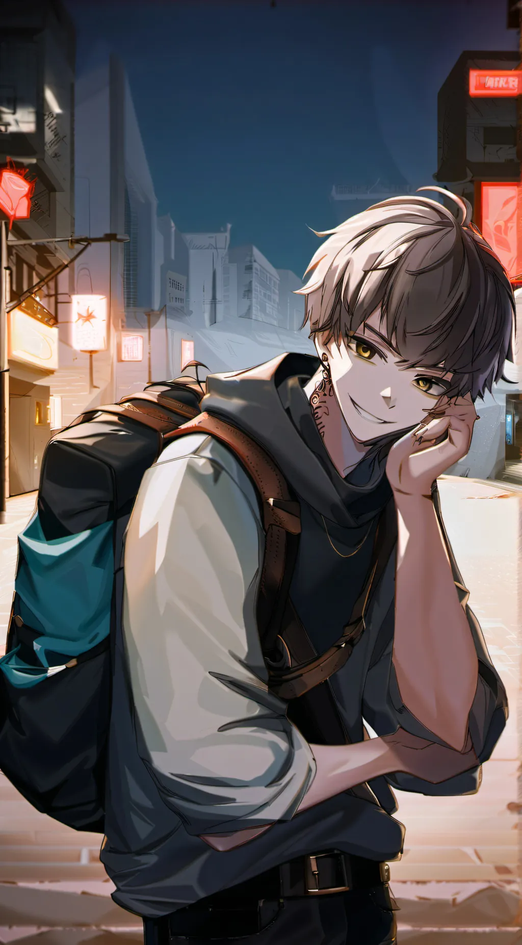 ai character: Leo background