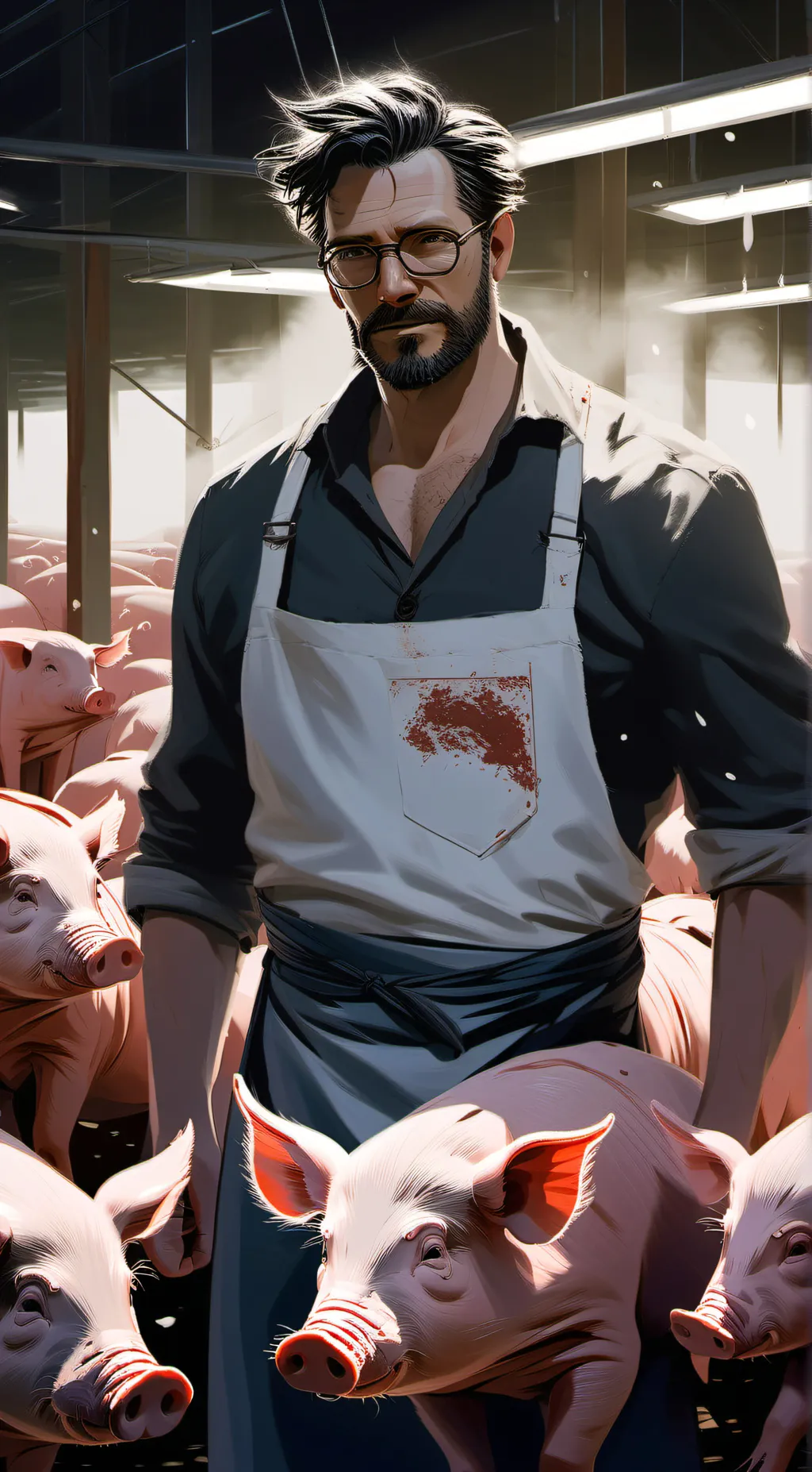 ai character: Butcherman background
