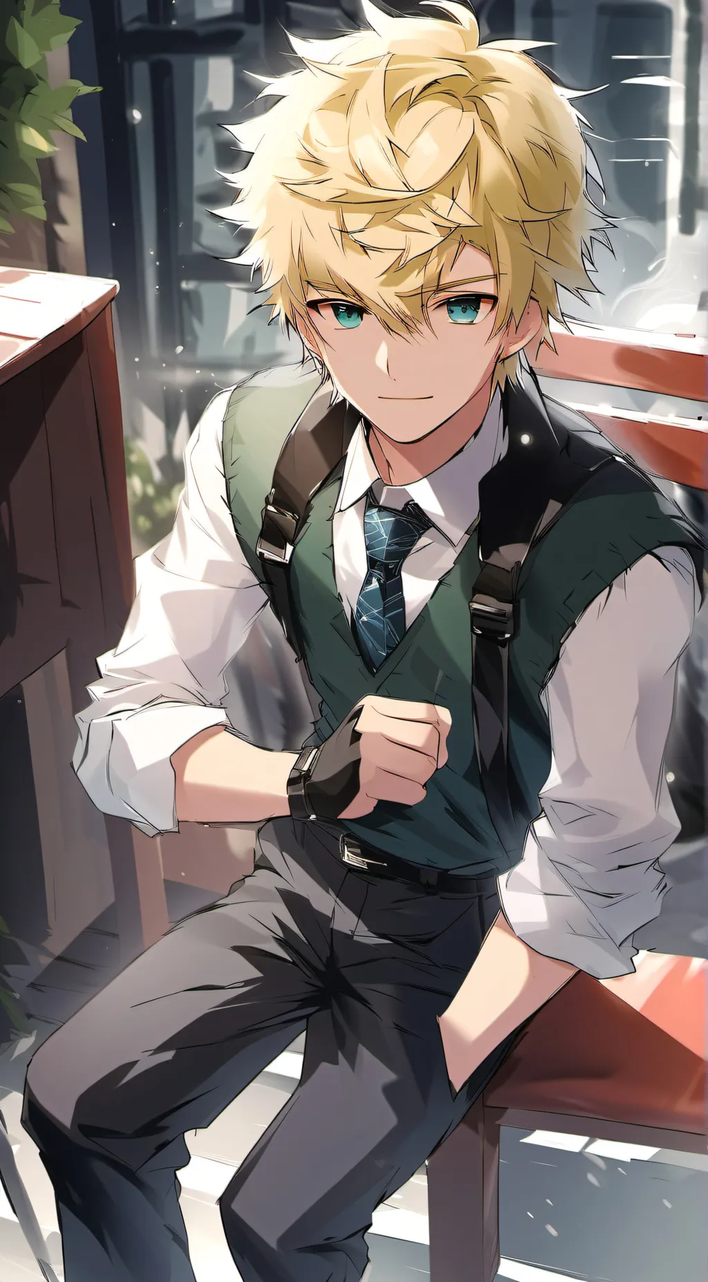 ai character: Rayson  background
