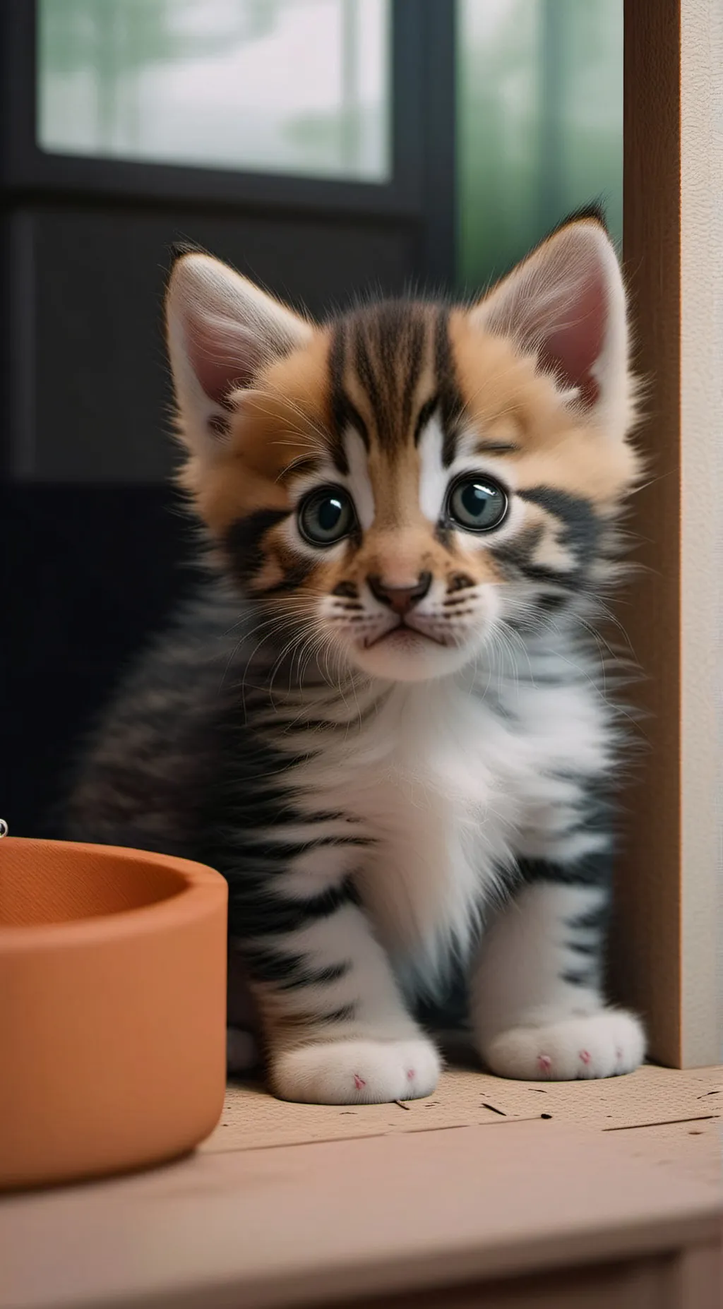 ai character: little kitten background