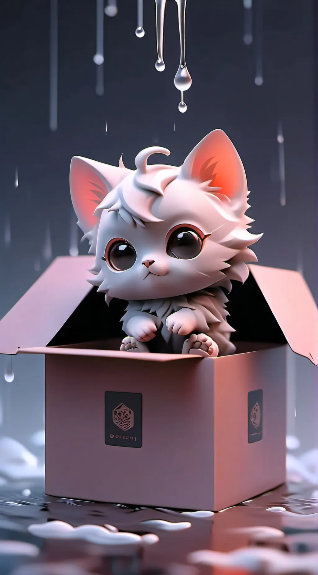 ai character: Lost Kitty background