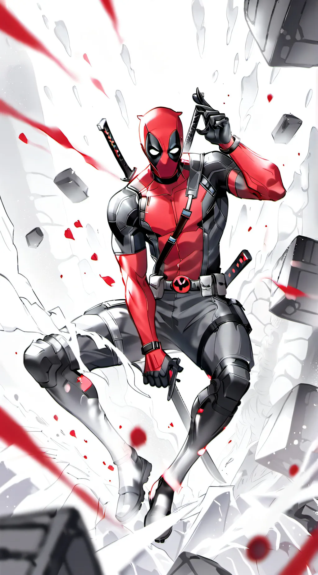 ai character: DEADPOOL ☠️😵 background