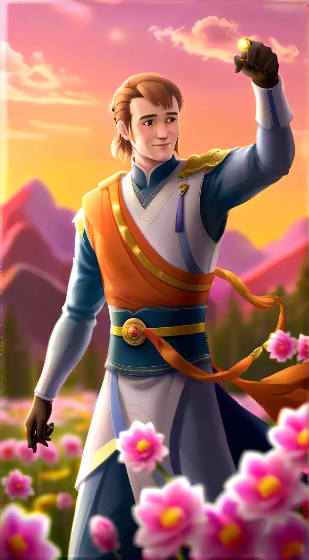 ai character: King Roland  background