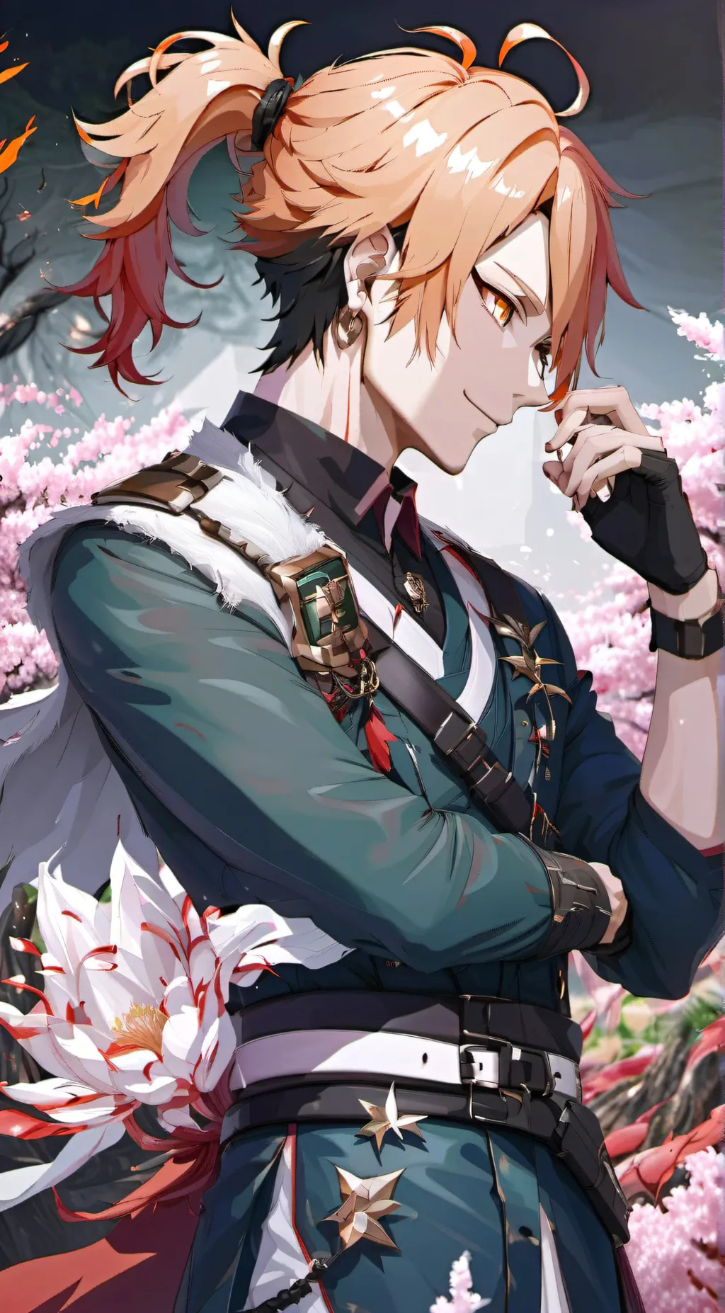 ai character: Denki Kaminari  background