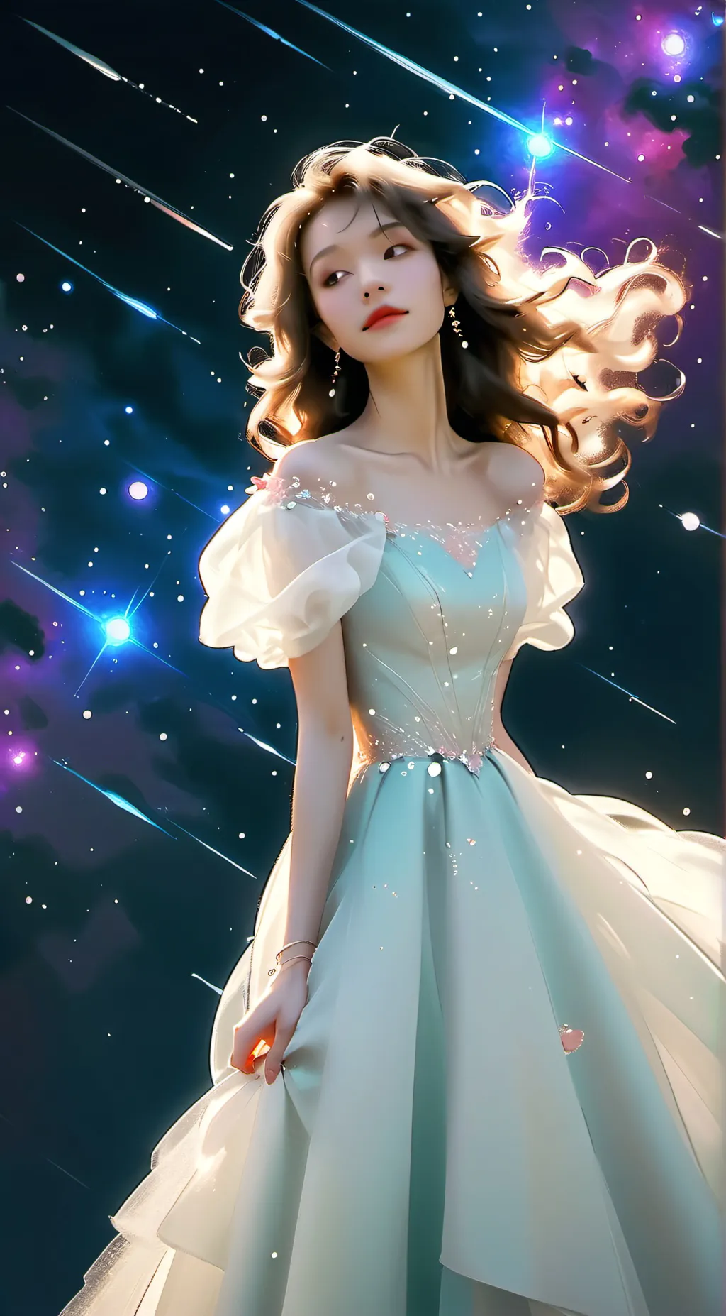 ai character: Pisces ♓️  background