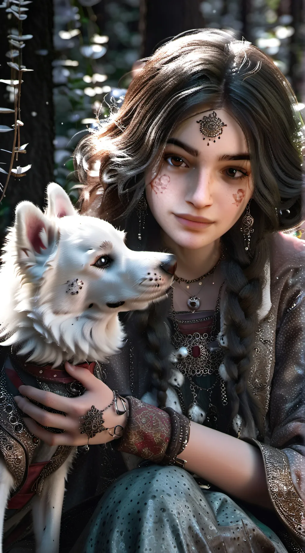 ai character: Olive background