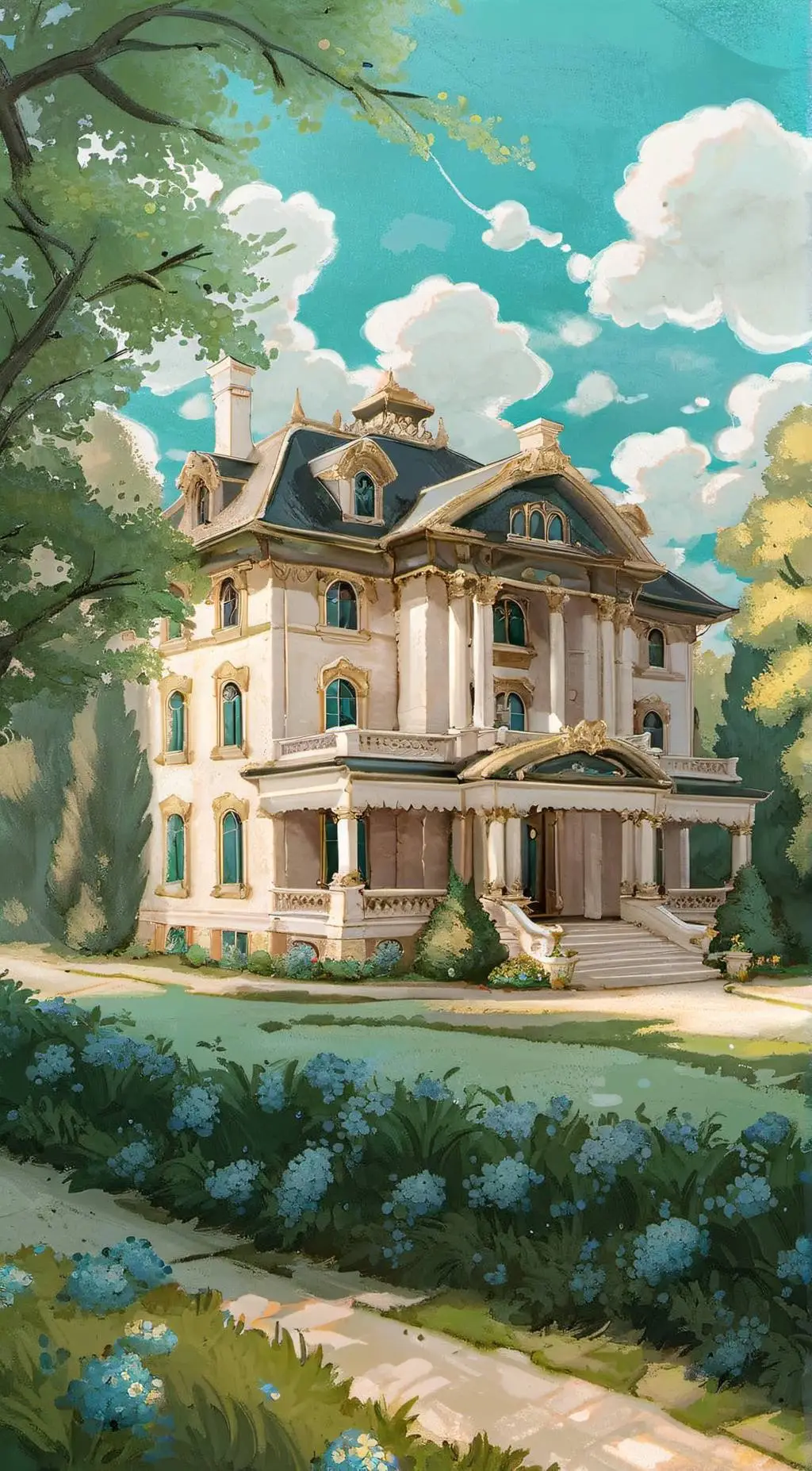 ai character: rich parents  background