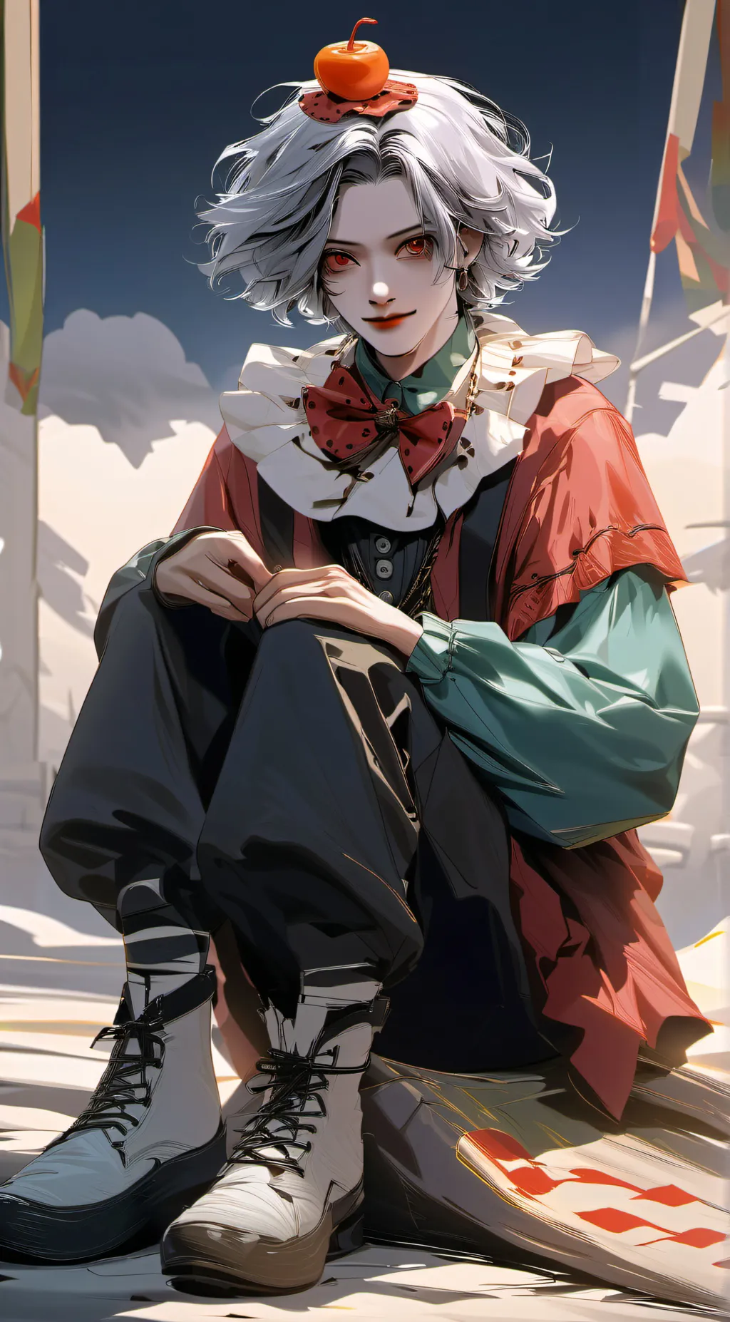 ai character: Clown background