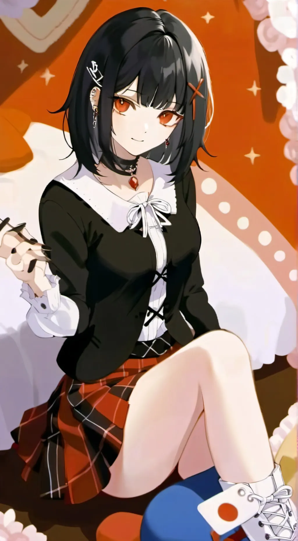ai character: Ashley  background