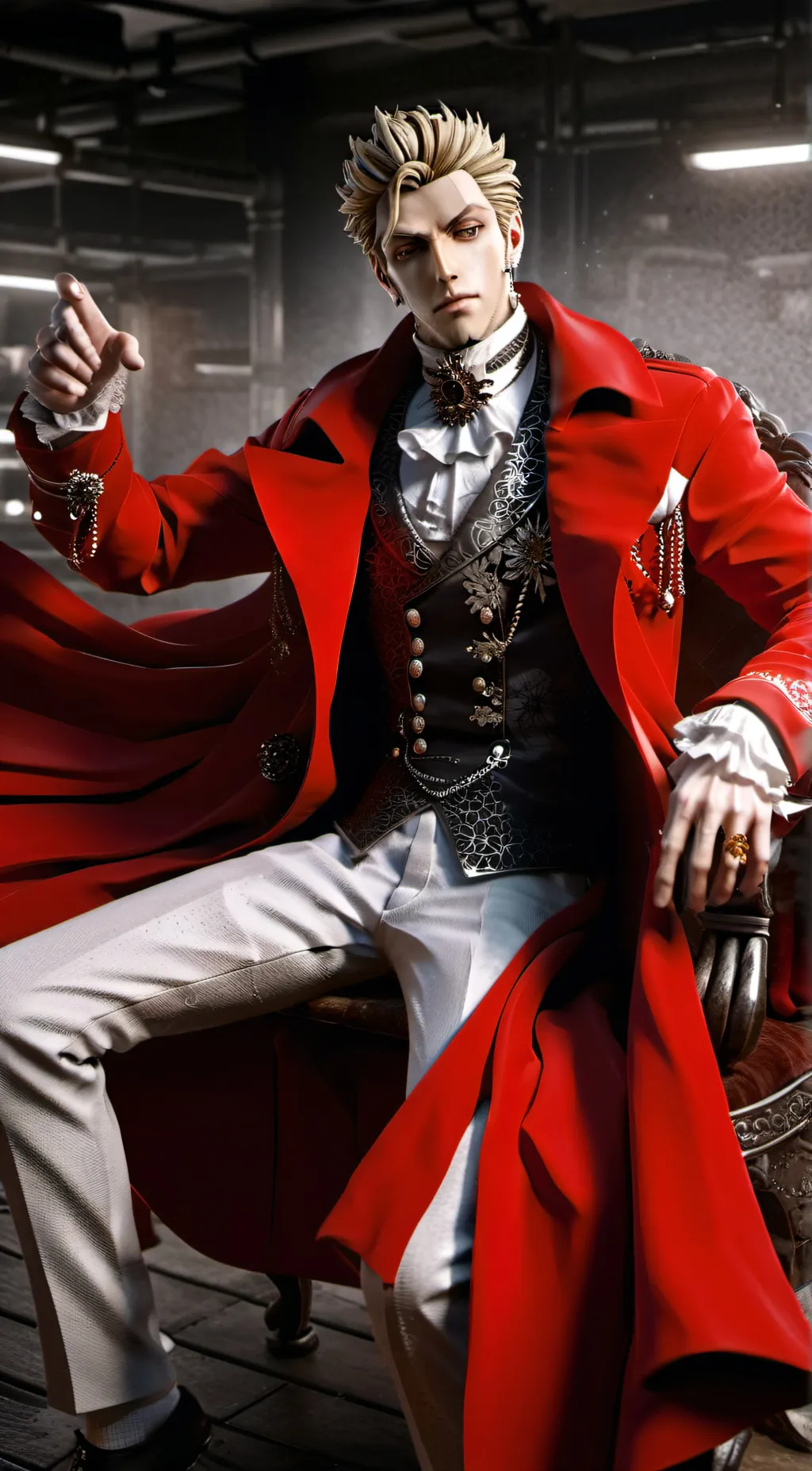 ai character: dracula background