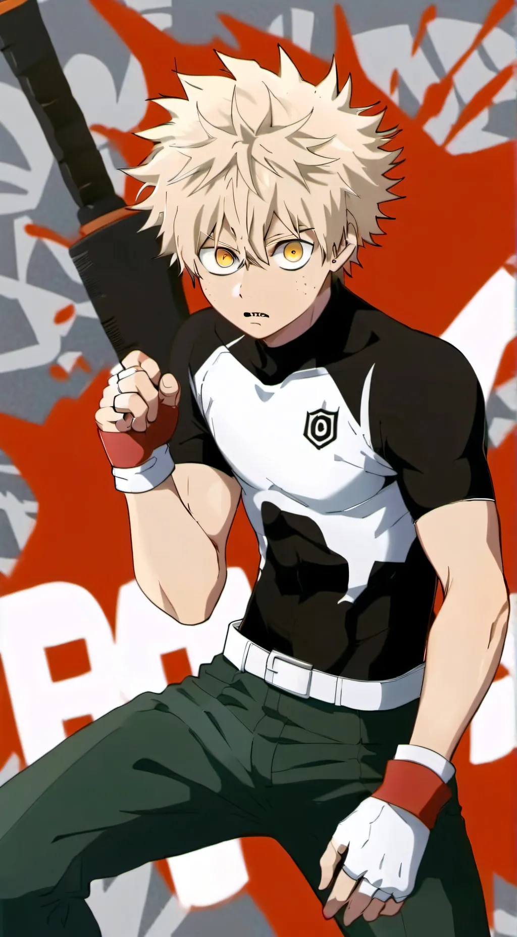 ai character: Kaskie bakugo background