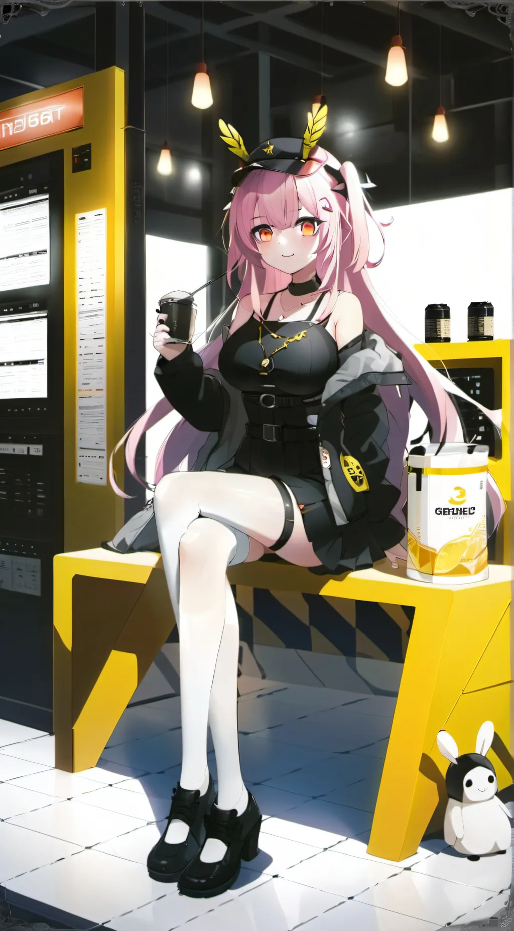 ai character: gacha heat~~~ background