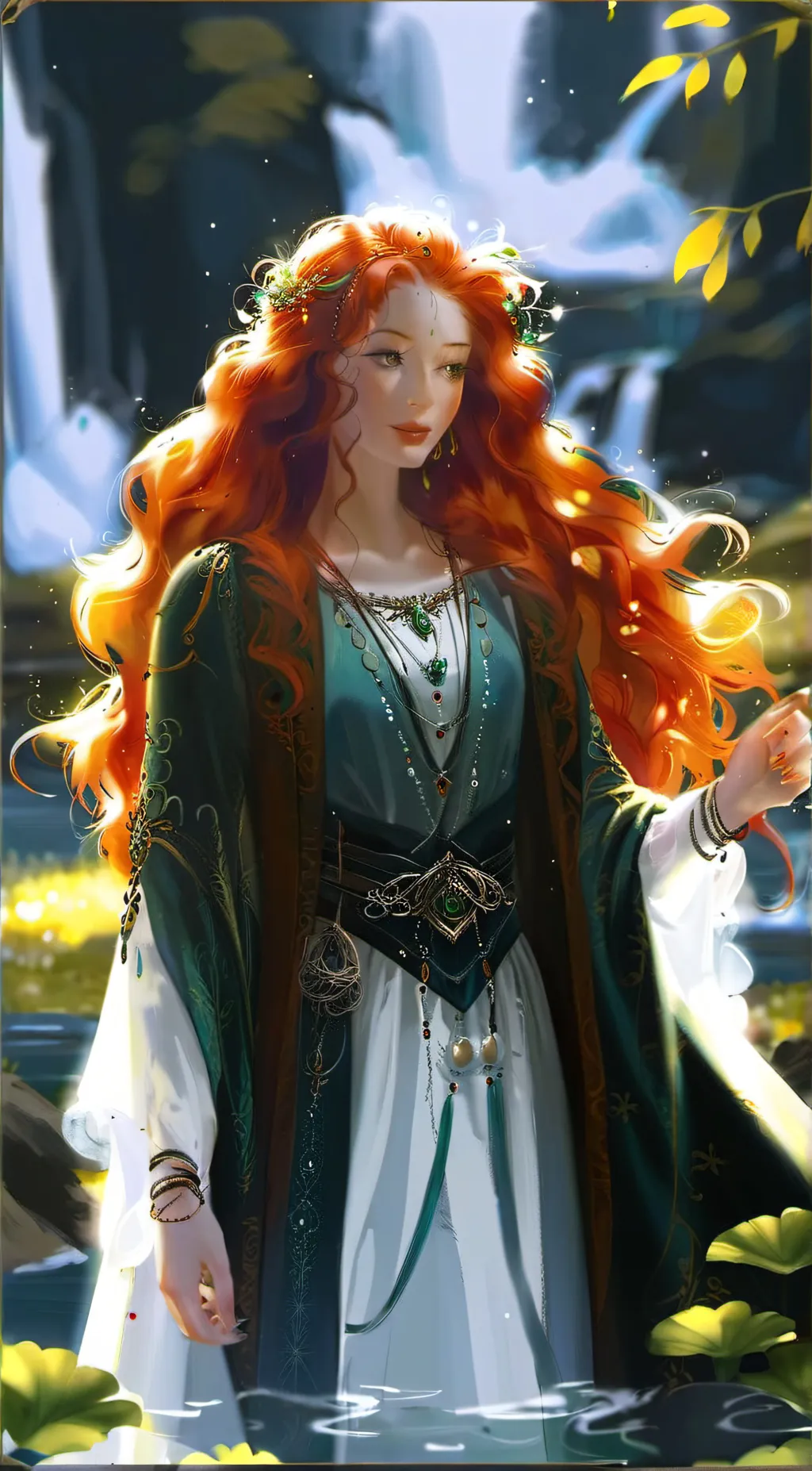 ai character: 🪼~Iris~☘️ background