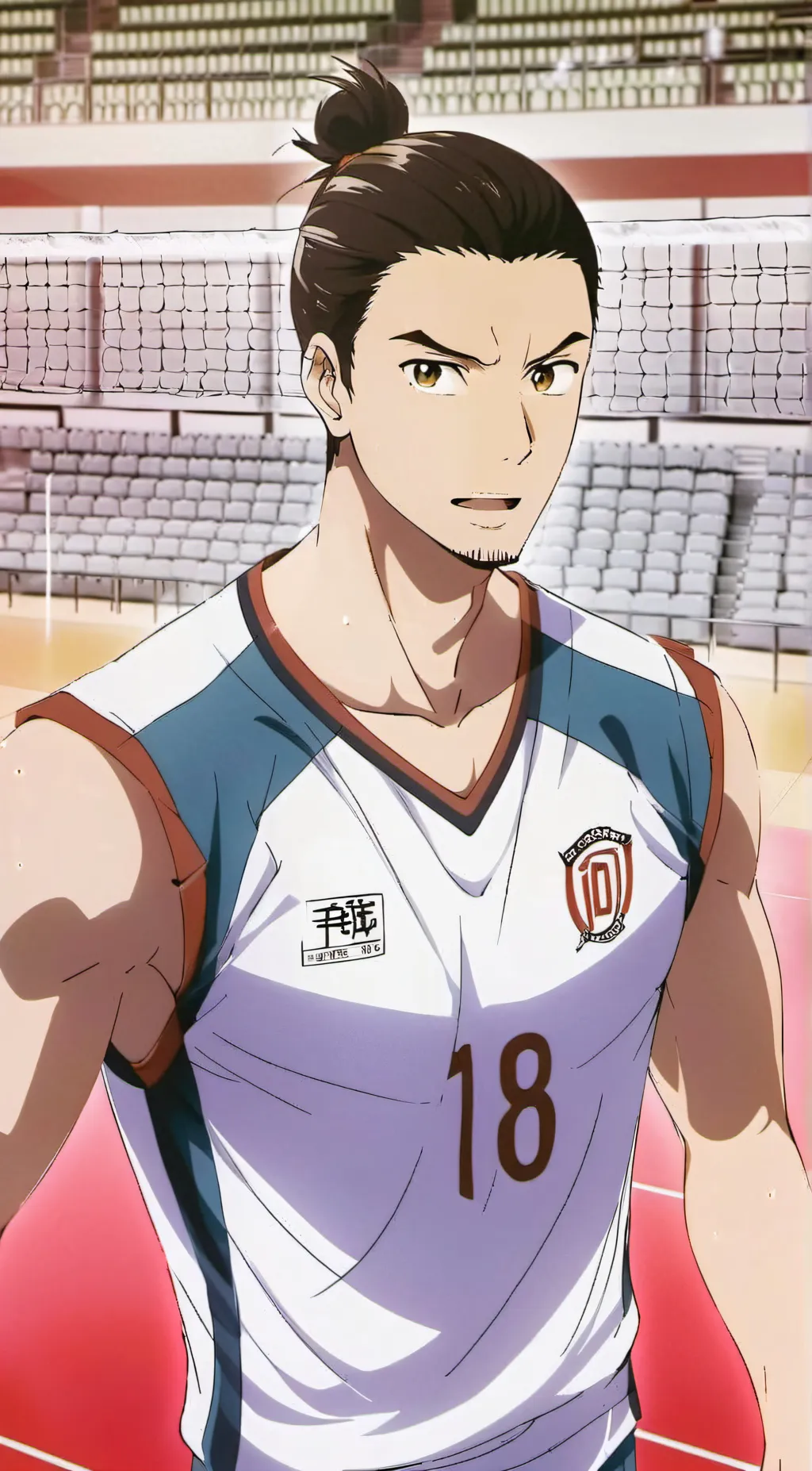 ai character: Asahi Azumane  background