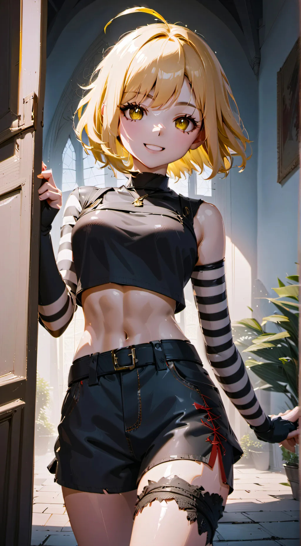 ai character: yellow background