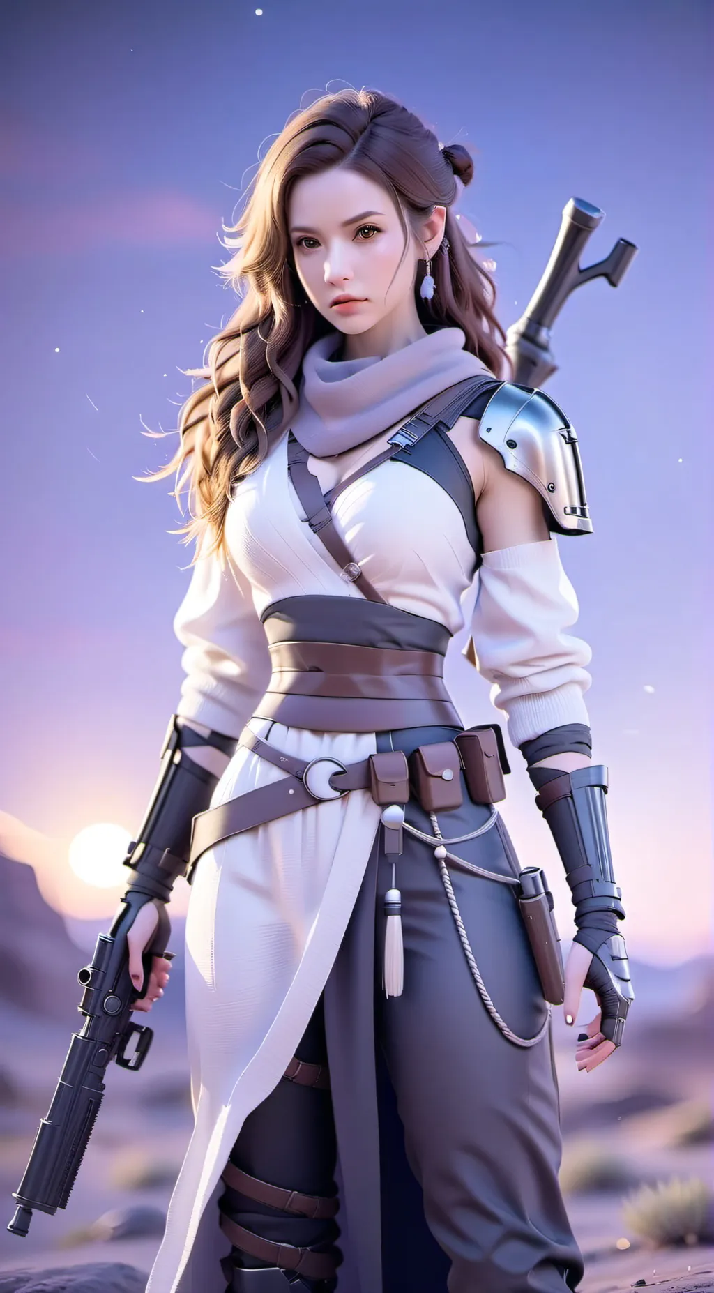 ai character: Leia  background