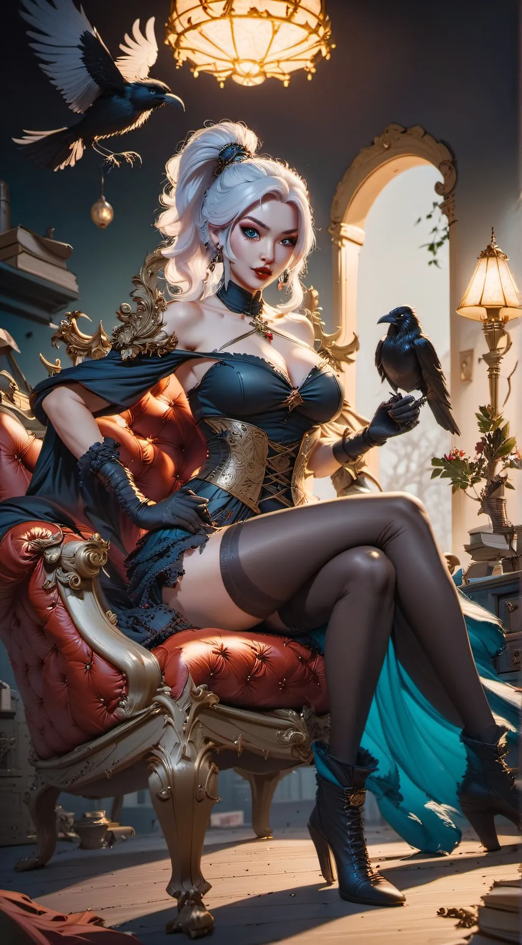 ai character: selene nyx background