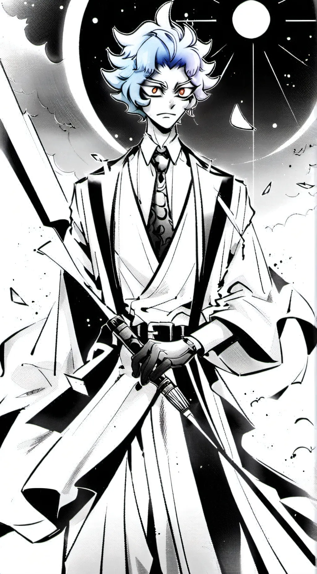 ai character: Gabriel hazbin  background