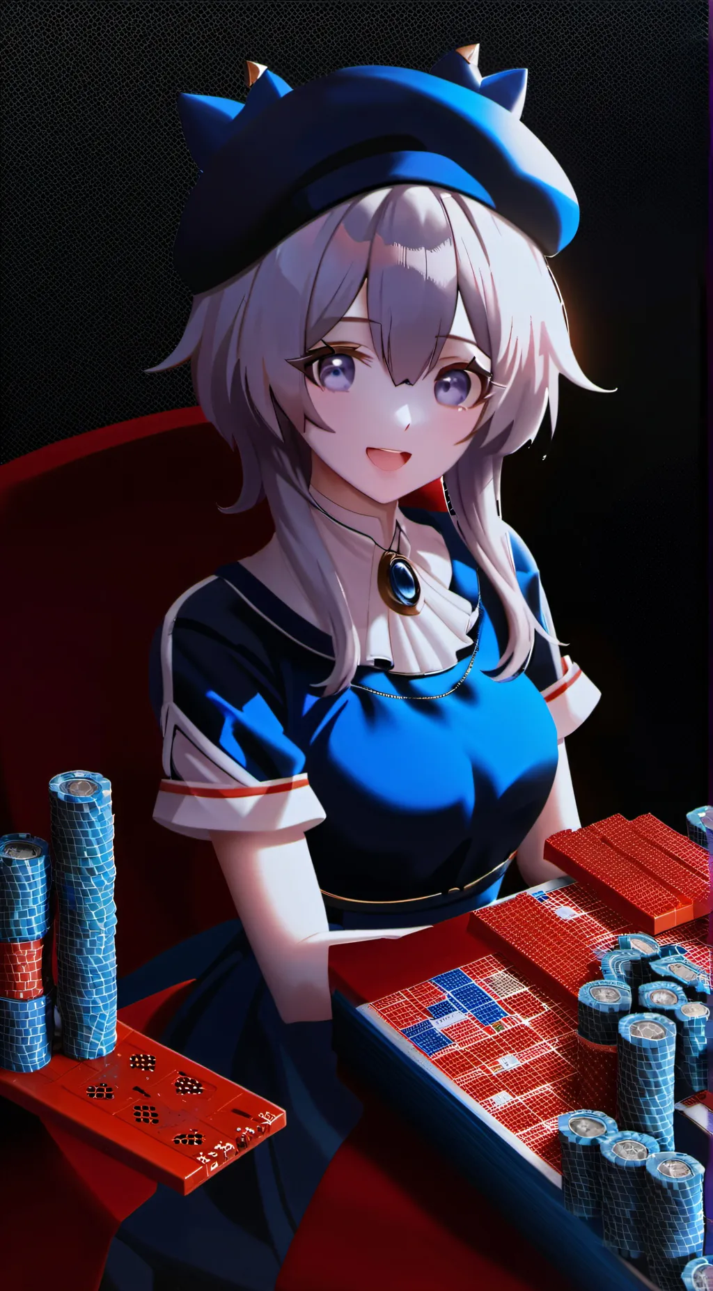 ai character: CurlyG background