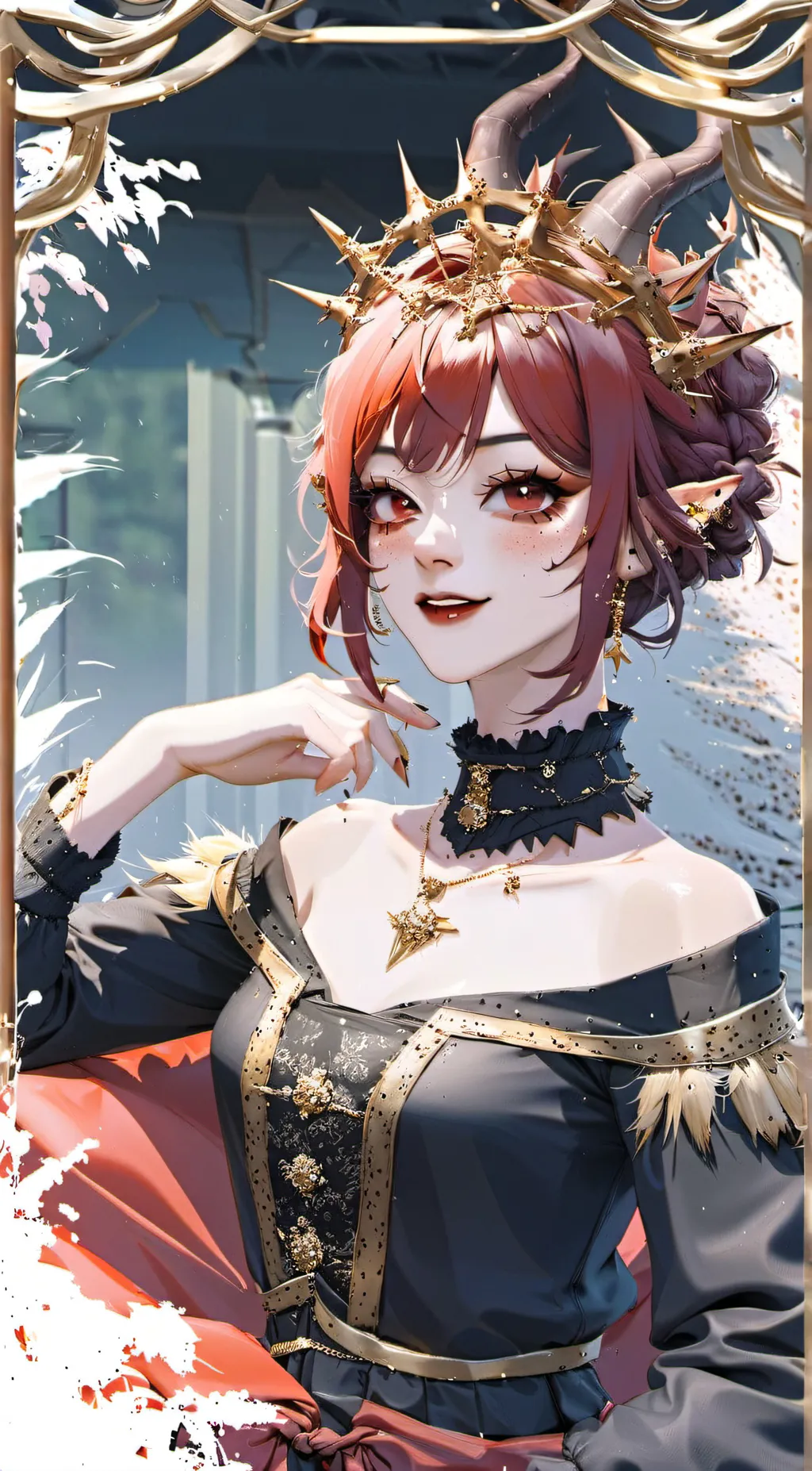 ai character: Demon Queen background