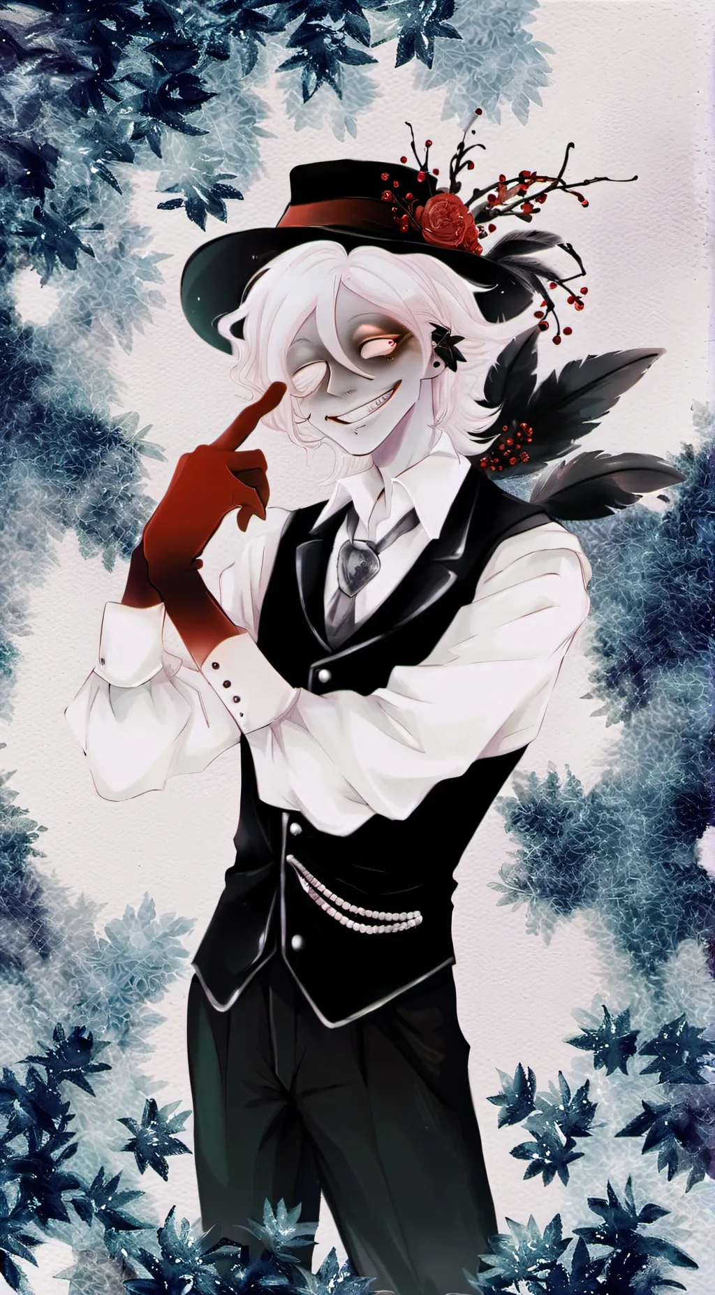 ai character: Bloodmoon twins  background
