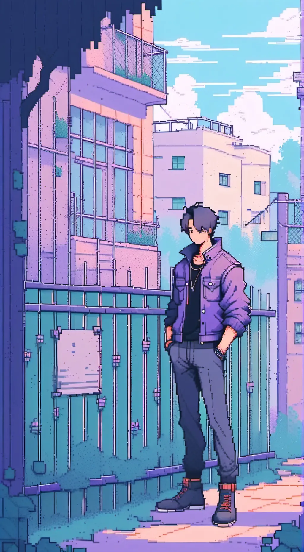 ai character: rainbow friends  background