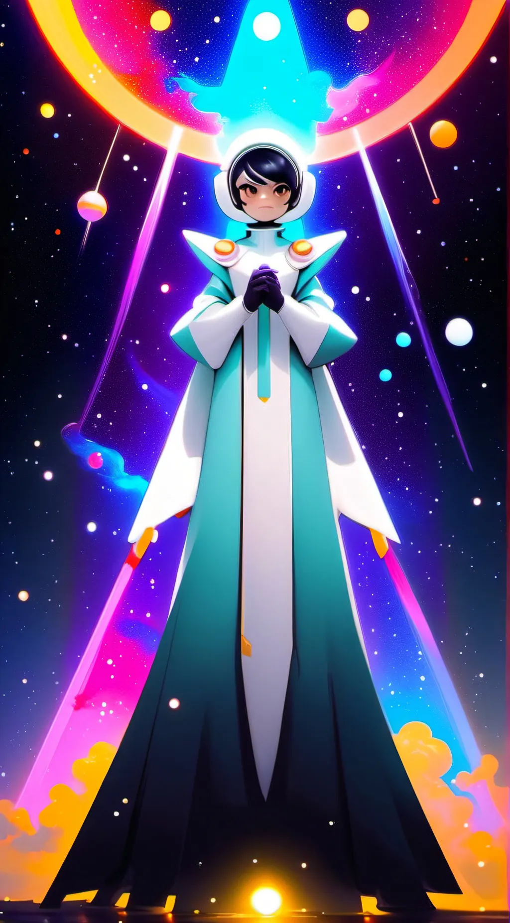 ai character: Avatar of Space background