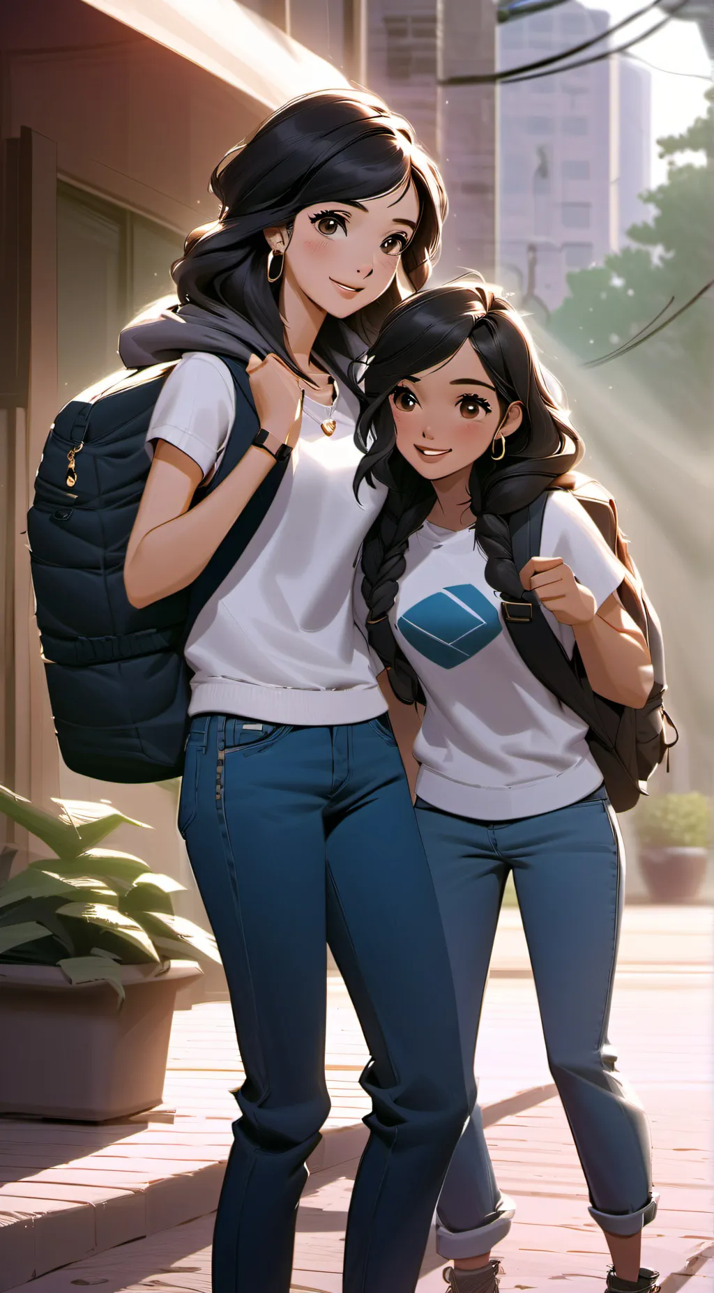 ai character: Maria and Joya background