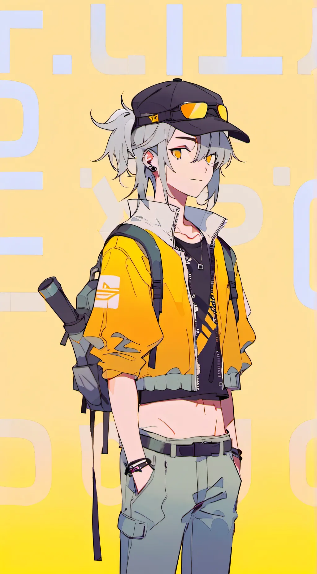 ai character: ✴️☣️yuro⚠️☢️ background