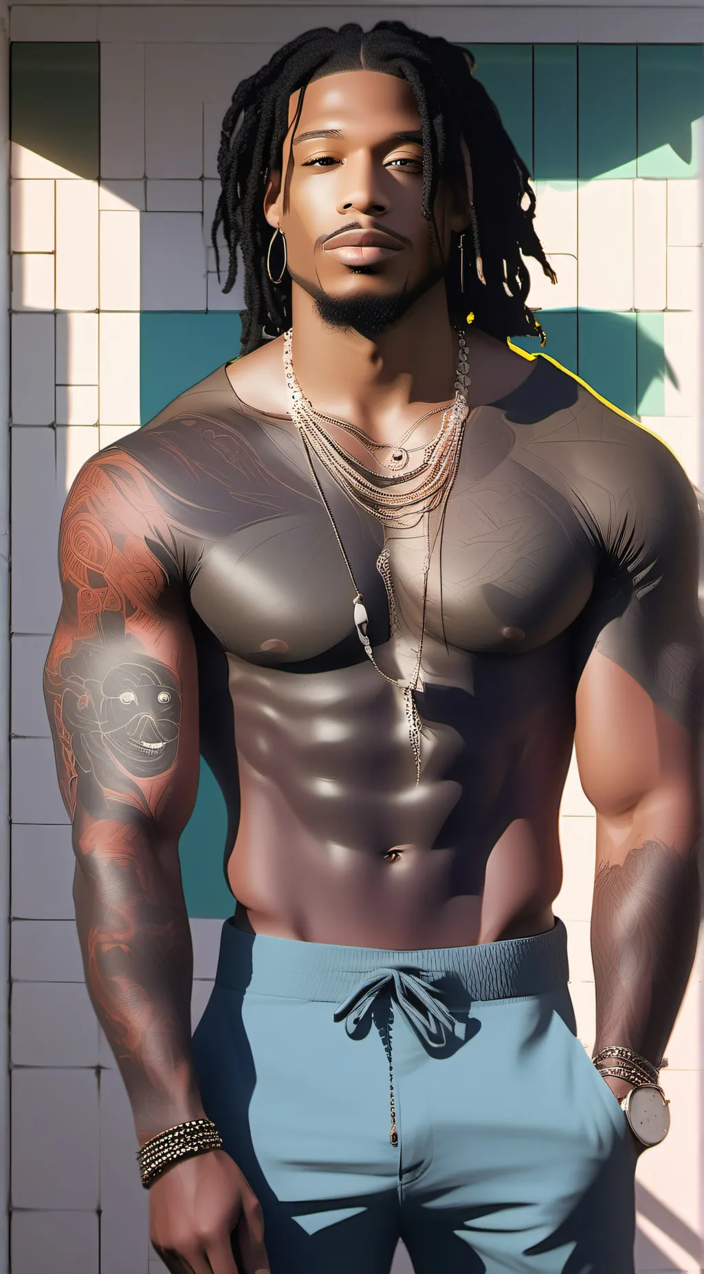 ai character: Cool background