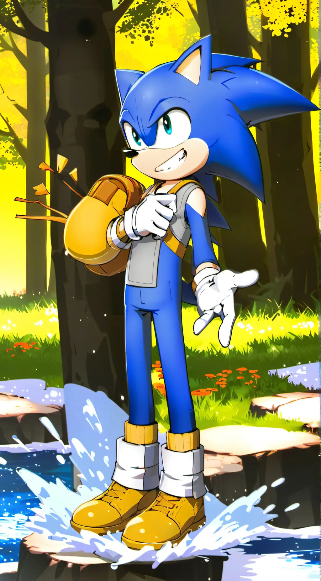 ai character: sonic background
