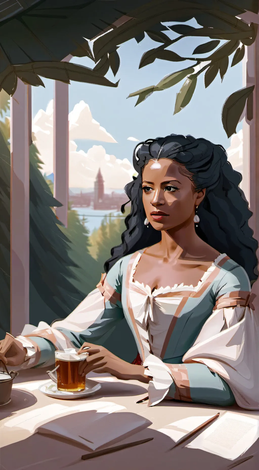 ai character: Angelica Schuyler background