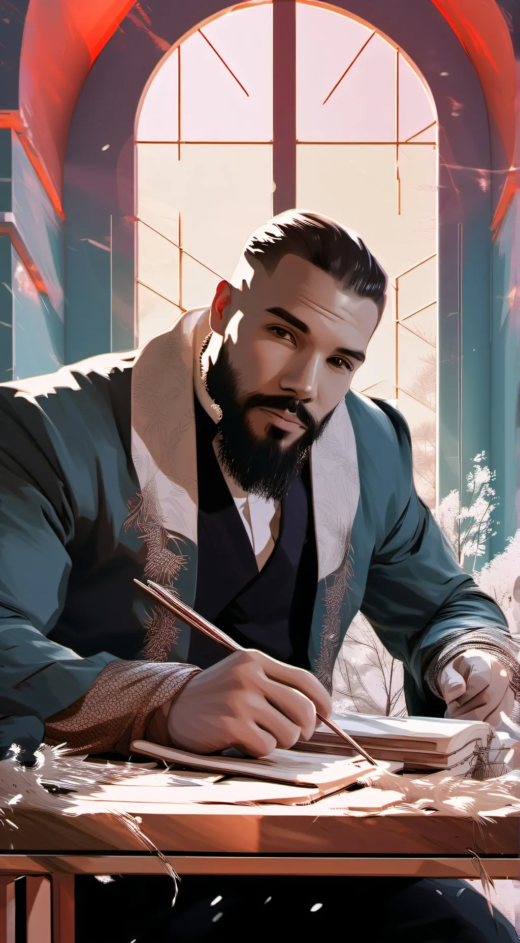 ai character: drake background