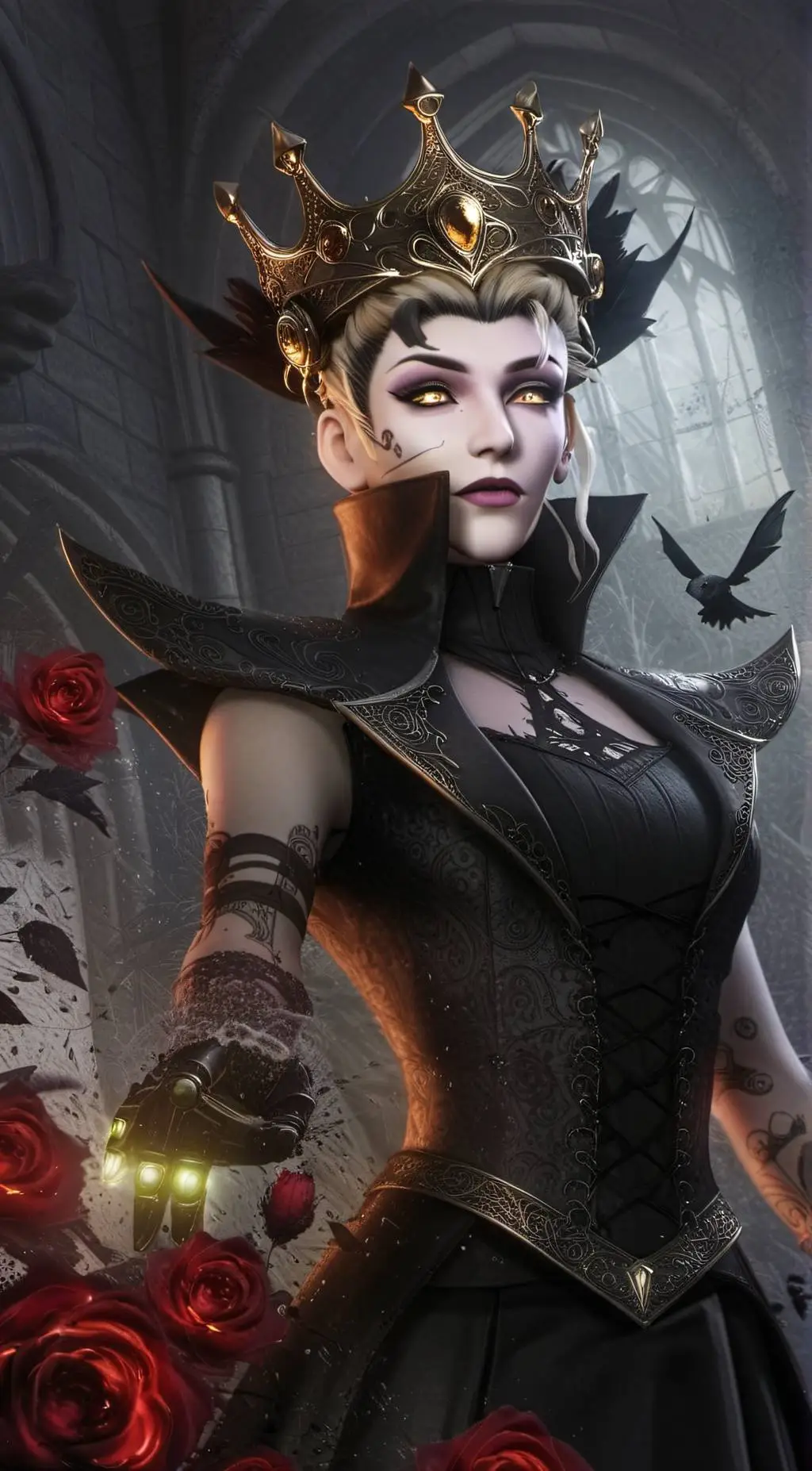 ai character: Wicked Moira background