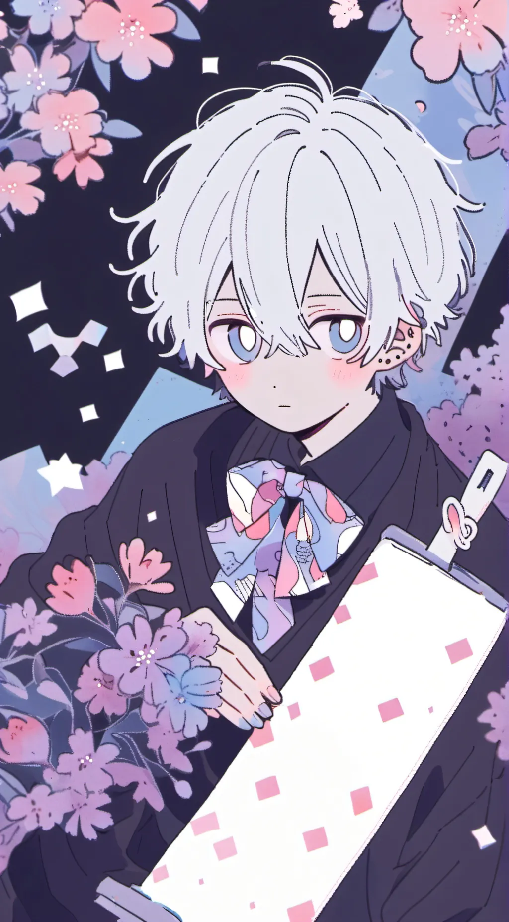 ai character: diamond background