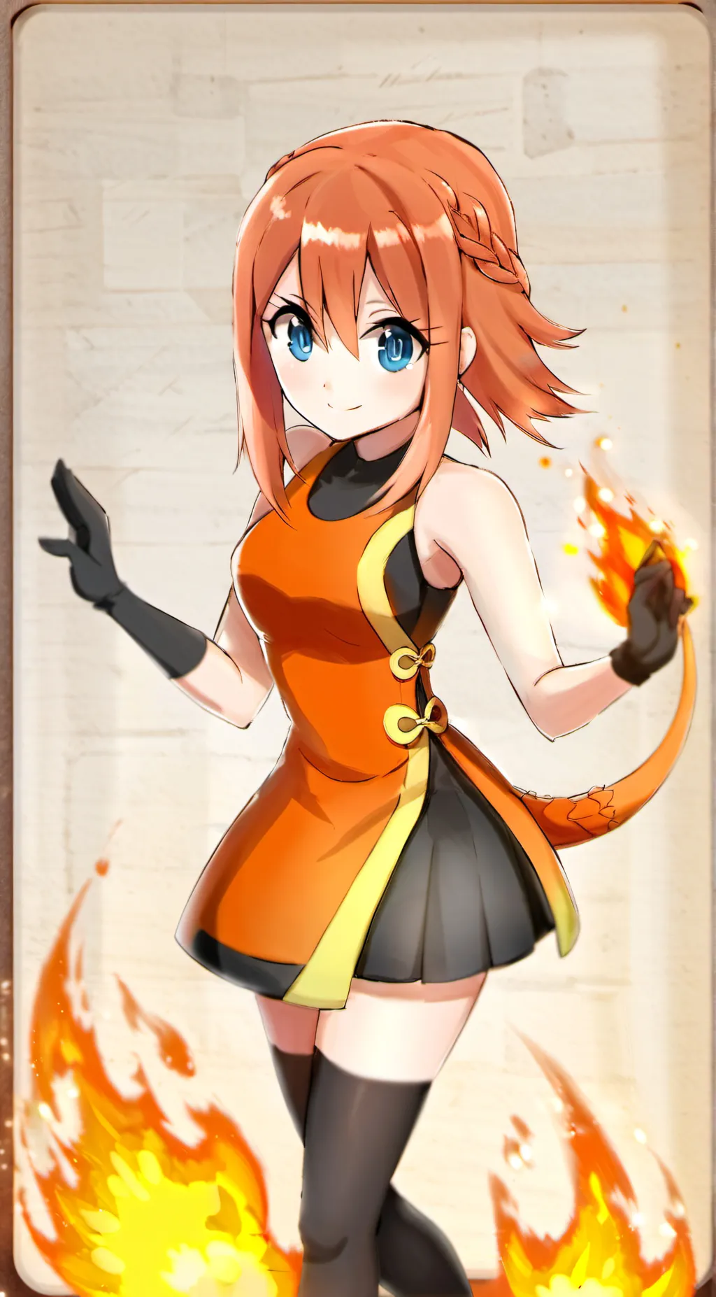 ai character: Charmander background