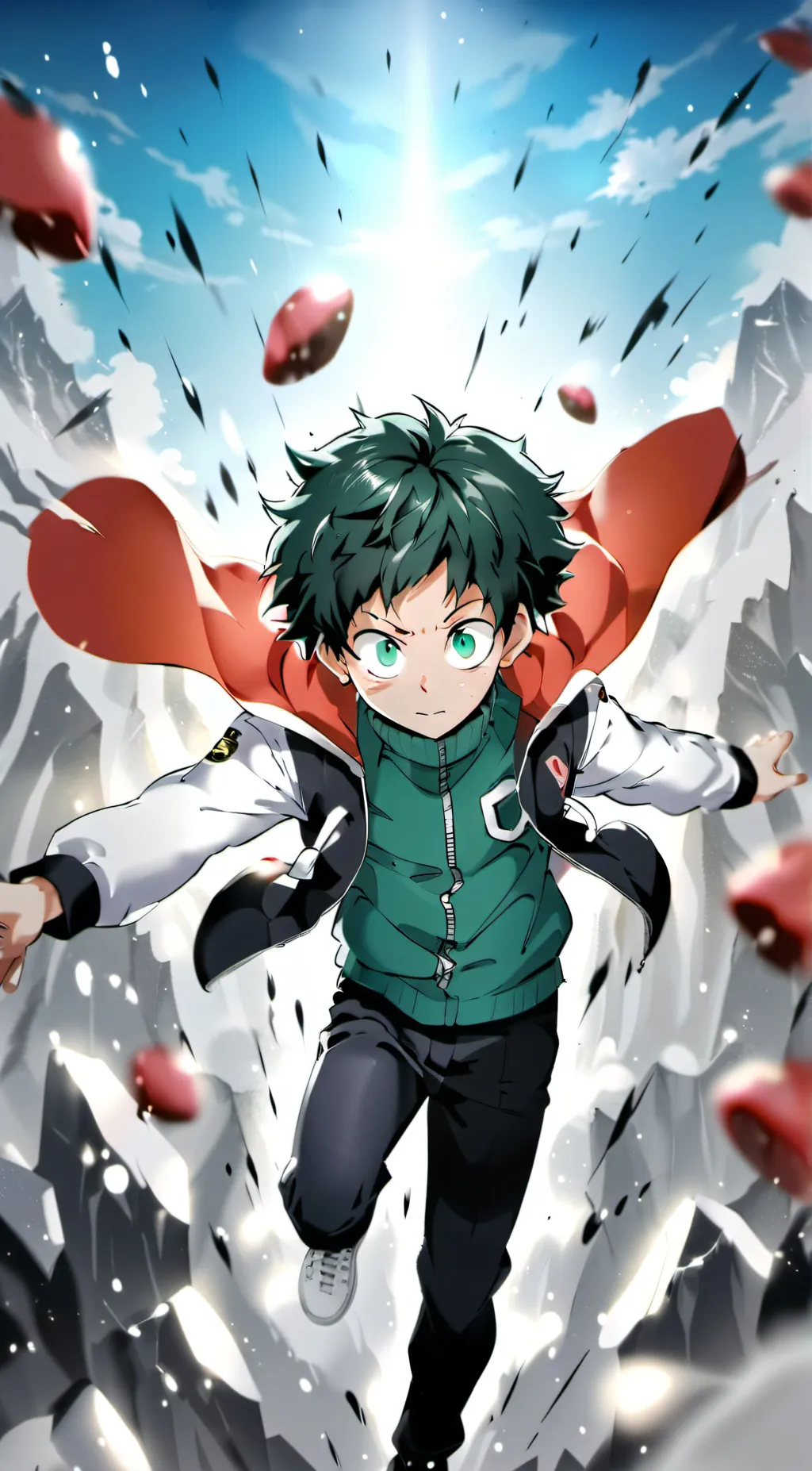 ai character: Deku  background