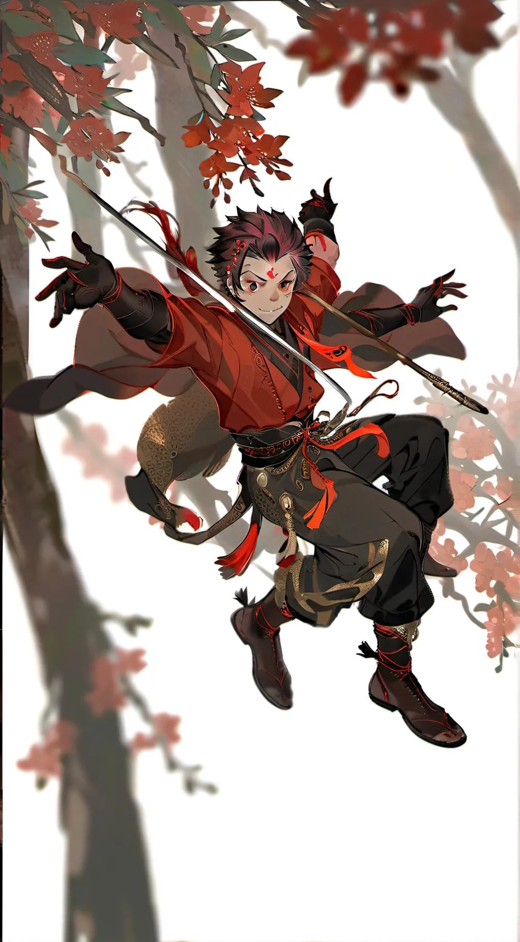 ai character: Tanjiro background