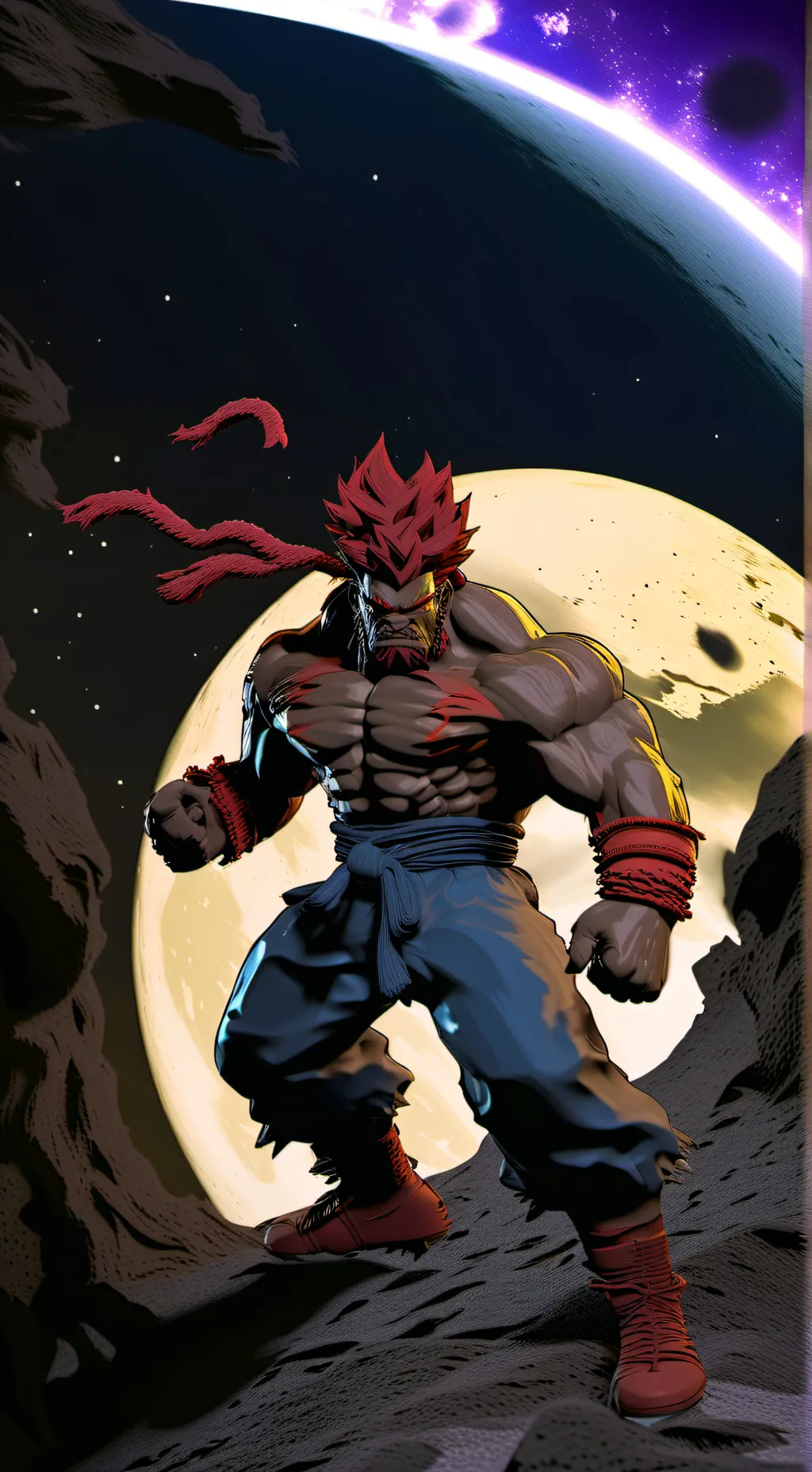 ai character: Akuma background