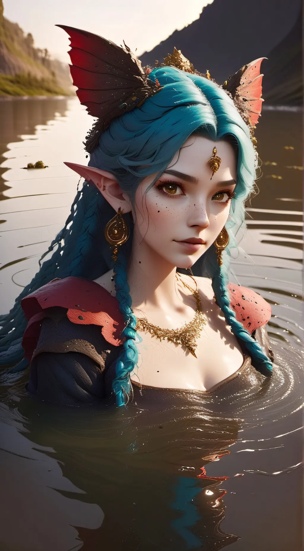 ai character: Ashley  background