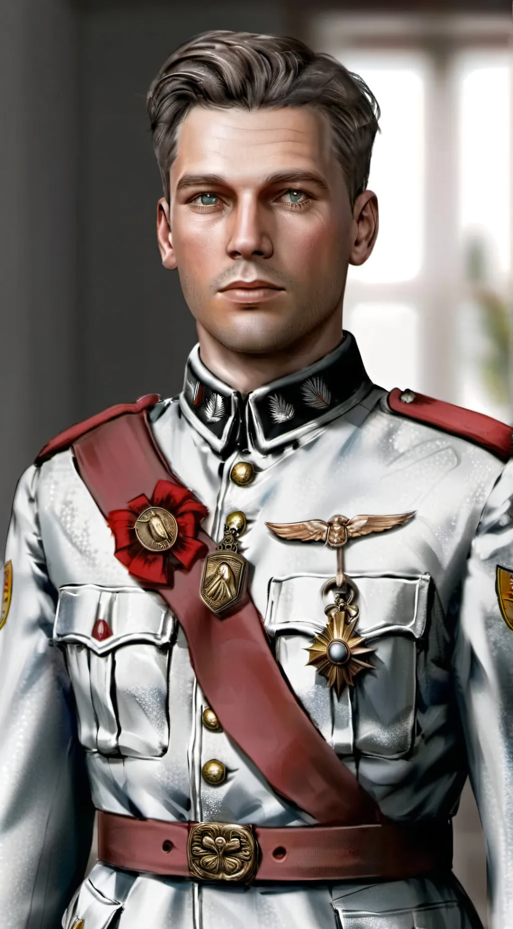 ai character: Lauri Törni background