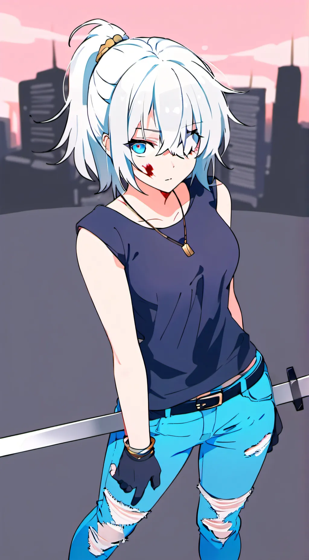 ai character: Luna background