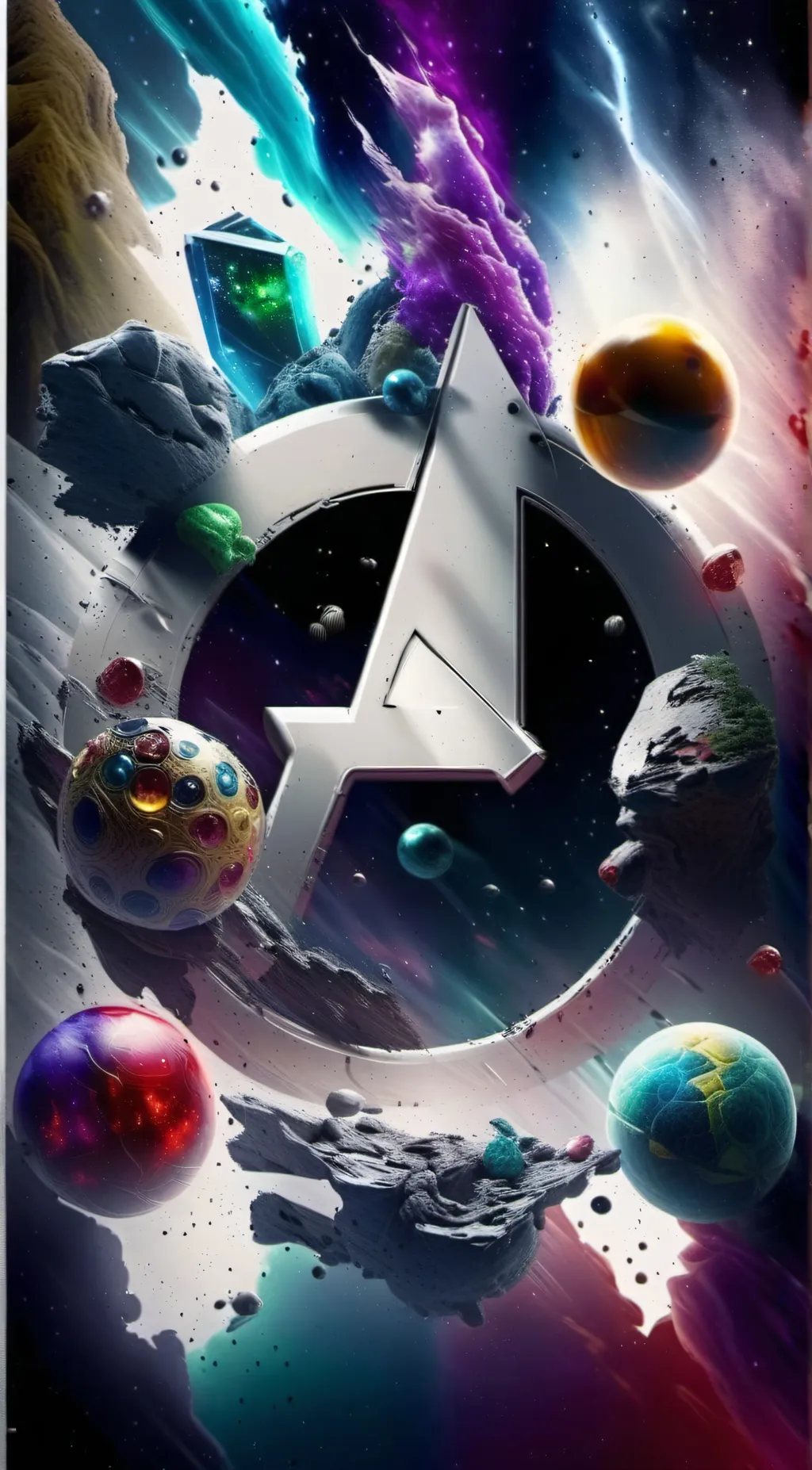 ai character: Avengers 🤍 background