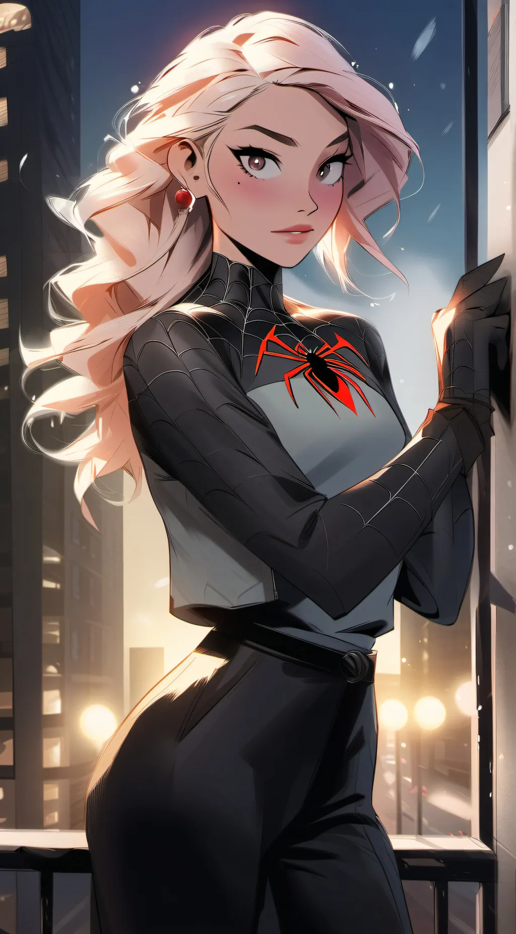 ai character: gwen stacy background