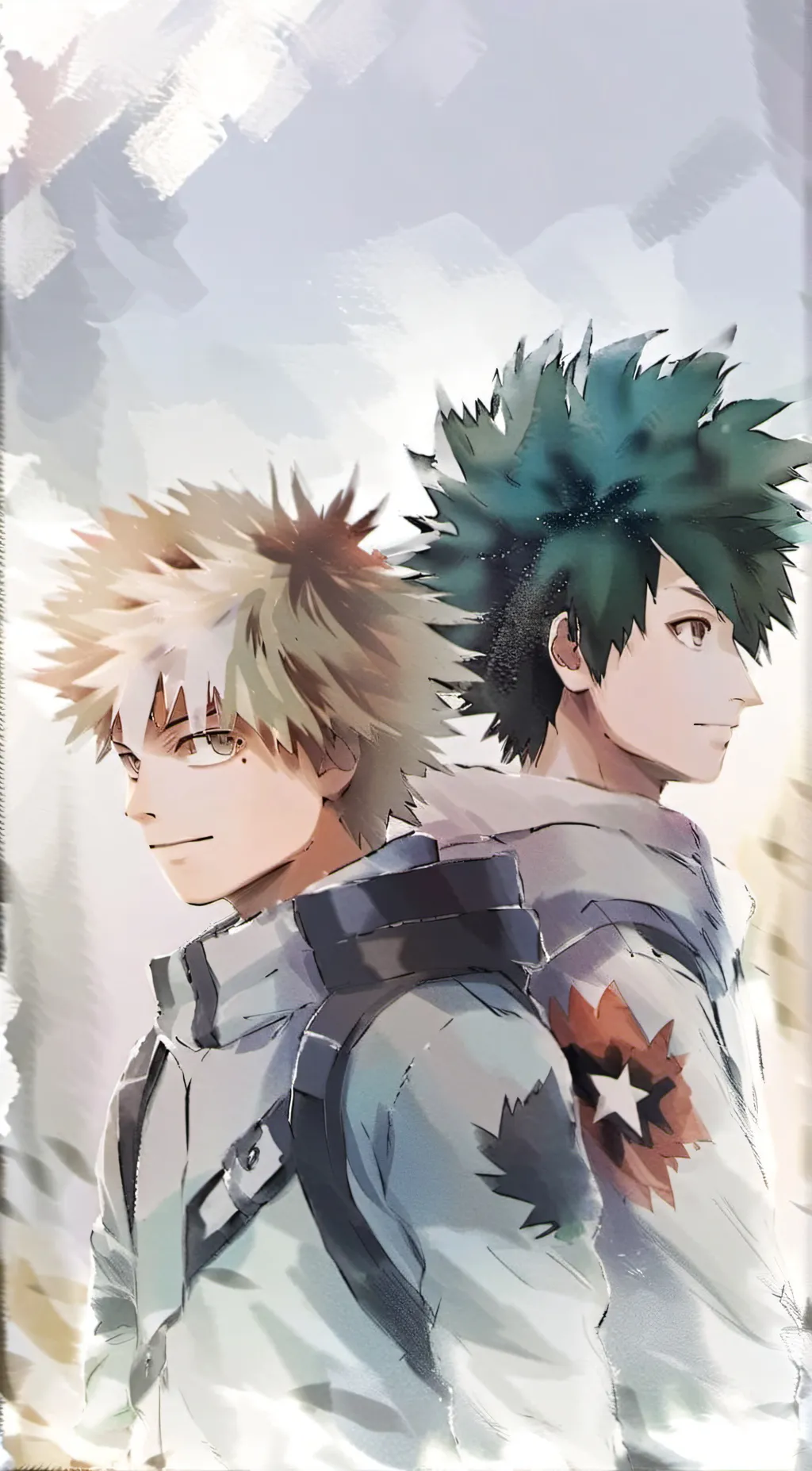 ai character: todo x deku x baku background
