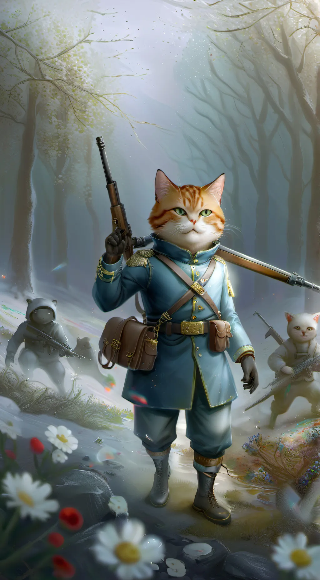 ai character: ww1 gacha Heat war background