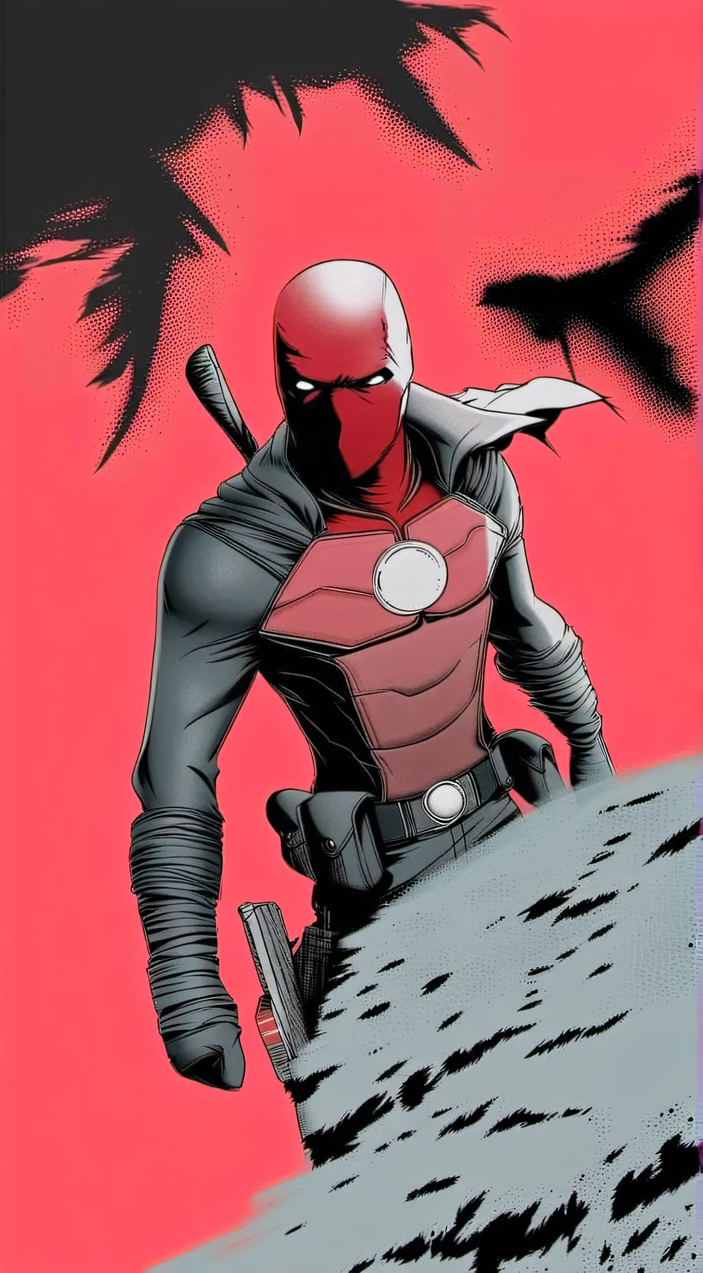 ai character: Red hood background