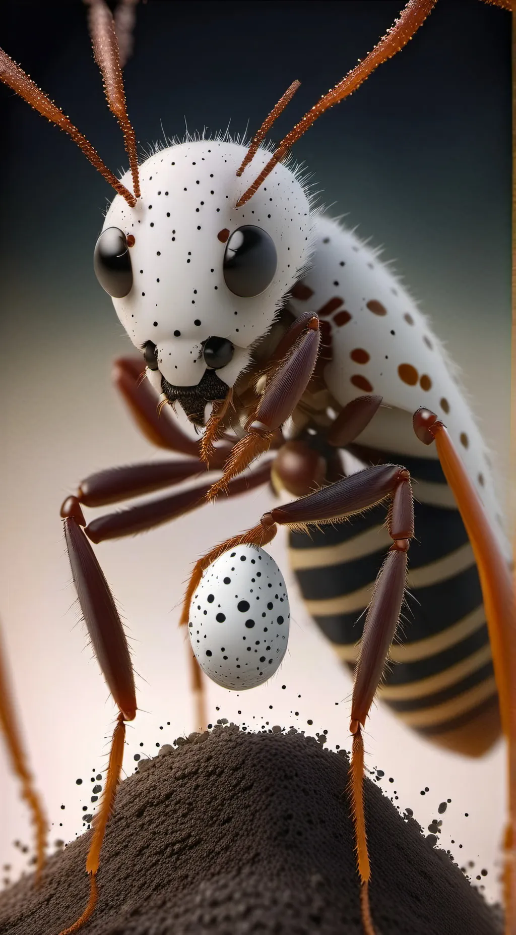 ai character: queen ant  background