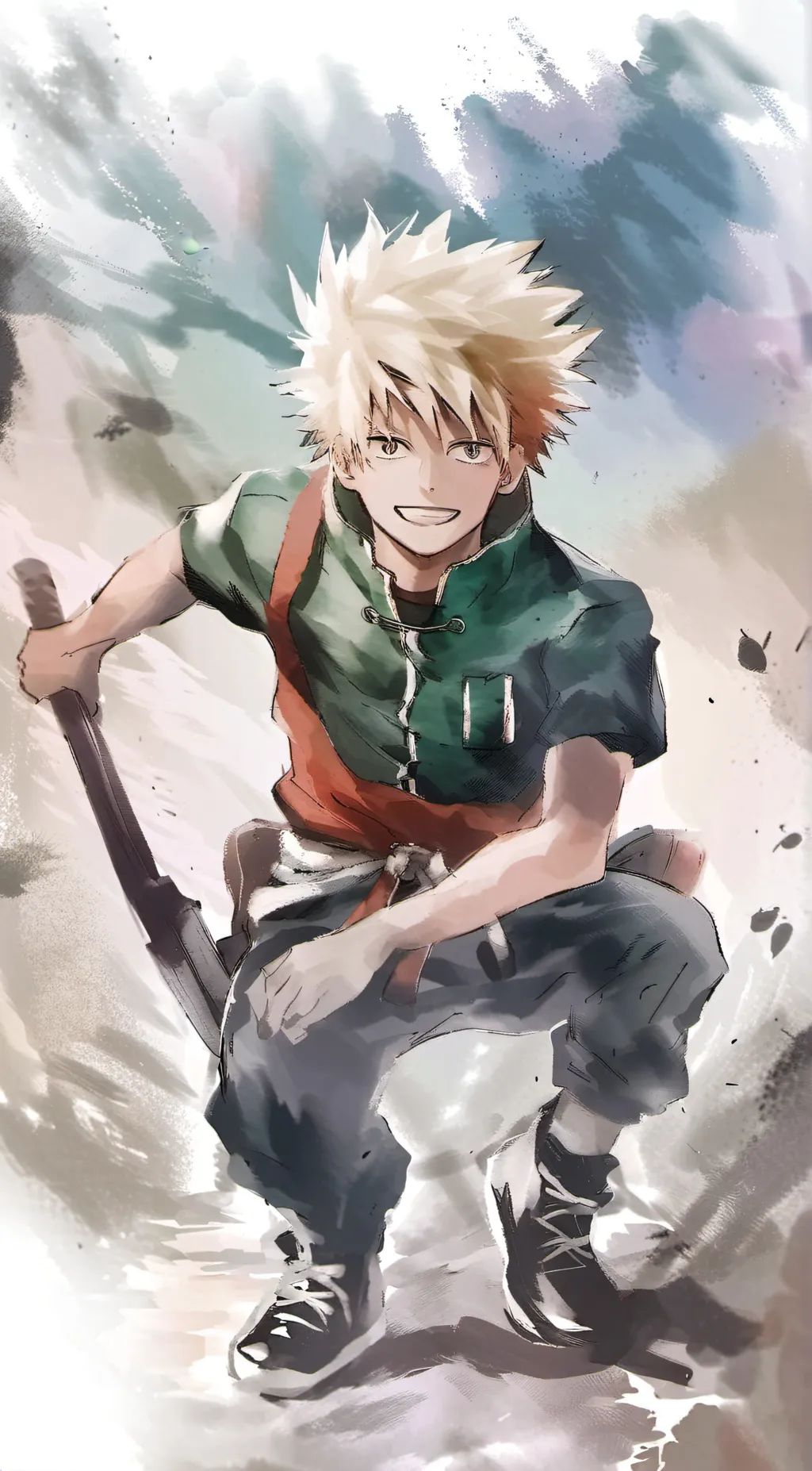ai character: Bakugou katsuki background