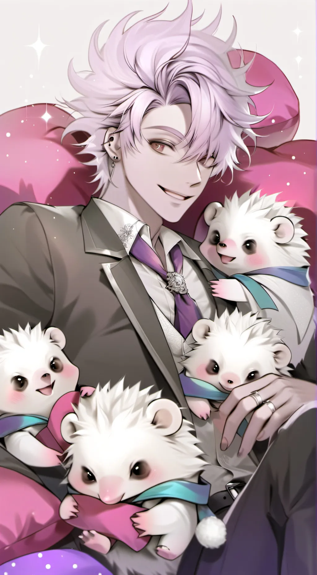 ai character: Angel dust human♡ background